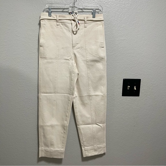 J. Crew Denim - J.Crew Seamed Straight Leg Jean in All Day Stretch W Rope-Tie Waist Size 27